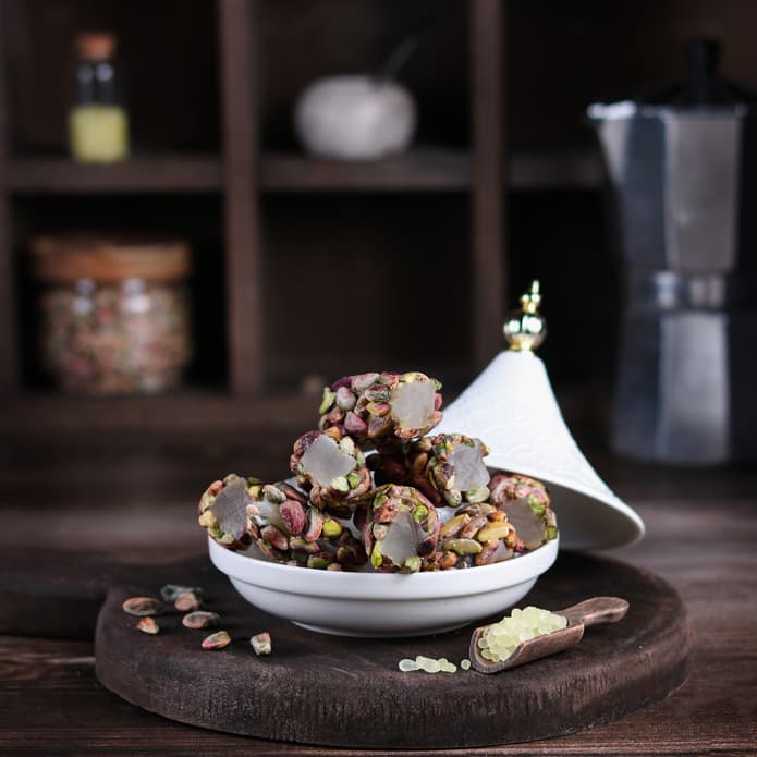 Bzuriyeh Raha with Whole Pistachio & Mastic