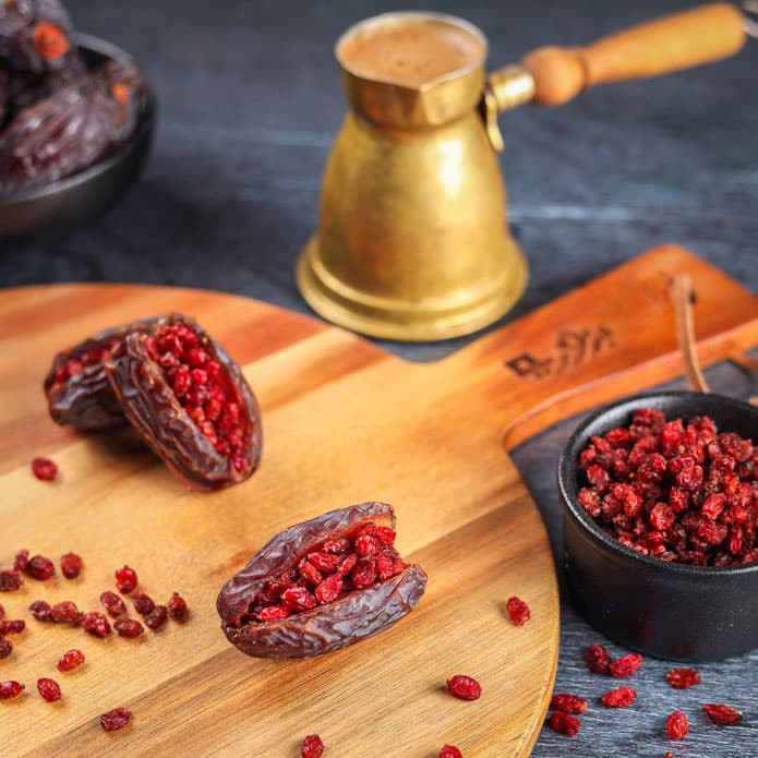 Bzuriyeh Barberries Stuffed Dates